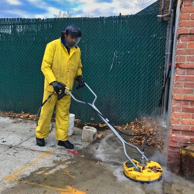 Sidewalk degreasing services in NYC