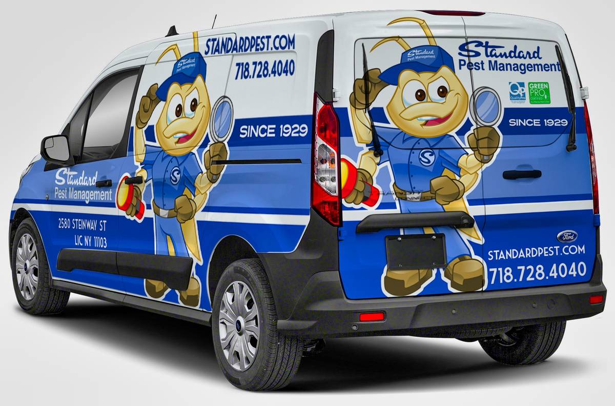 Standard Pest Management Side View of Company Van